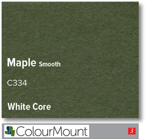 ColourMount Maple 1.4mm White Core Mountboard 1 sheet