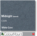 ColourMount Midnight 1.4mm White Core Mountboard 1 sheet