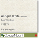 Colourmount Conservation White Core 3mm Antique White Textured Mountboard 1 sheet