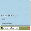 Colourmount Conservation White Core Pastel Blue Smooth Mountboard 1 sheet