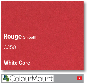 ColourMount Rouge 1.4mm White Core Mountboard 1 sheet