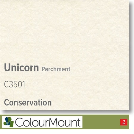 Colourmount Conservation White Core Unicorn Parchment Mountboard 1 sheet