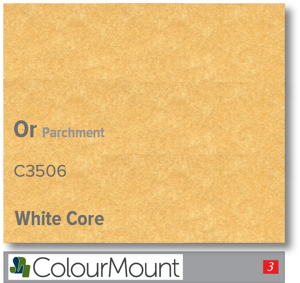 ColourMount Or 1.4mm White Core Mountboard 1 sheet