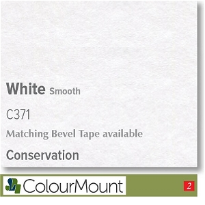 Colourmount Conservation White Core White Smooth Mountboard 1 sheet