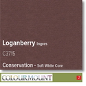 Colourmount Conservation White Core Loganberry Ingres Mountboard 1 sheet