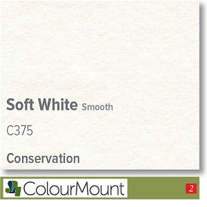 Colourmount Conservation White Core Soft White Smooth Mountboard 1 sheet