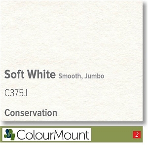Colourmount Conservation White Core Jumbo Soft White Smooth Mountboard pack 5