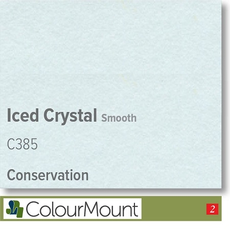 Colourmount Conservation White Core Iced Crystal Smooth Mountboard 1 sheet