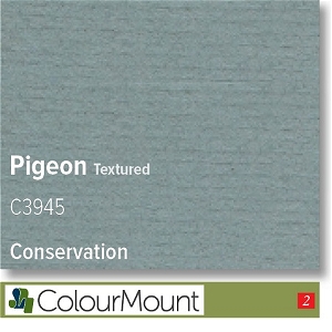 Colourmount Conservation White Core Pigeon Textured Mountboard 1 sheet
