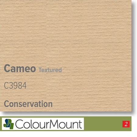 Colourmount Conservation White Core Cameo Textured Mountboard 1 sheet