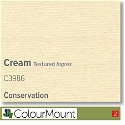 Colourmount Conservation White Core Cream Textured Ingres Mountboard 1 sheet