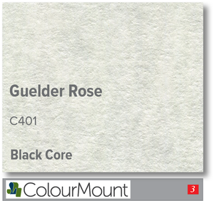 Colourmount Black Core Guelder Rose Mountboard 1 sheet