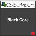 Colourmount Black Core Chalk White Heavy Textured Mountboard 1 sheet