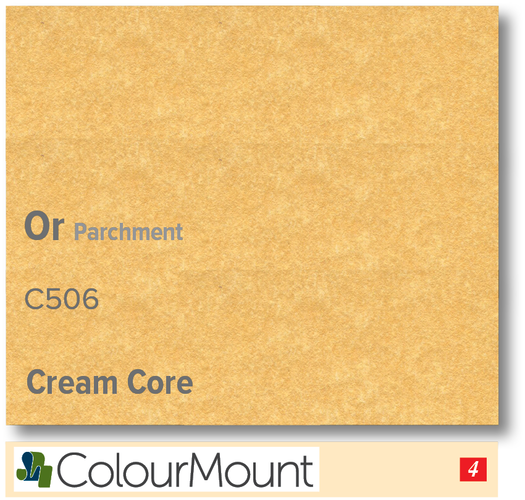 ColourMount Or 1.25mm Cream Core Mountboard 1 sheet