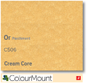 ColourMount Or 1.25mm Cream Core Mountboard 1 sheet