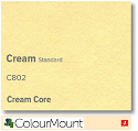ColourMount Cream 1.25mm Cream Core Mountboard 1 sheet