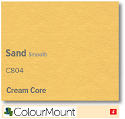 ColourMount Sand 1.25mm Cream Core Mountboard 1 sheet