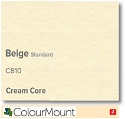 ColourMount Beige 1.25mm Cream Core Mountboard 1 sheet