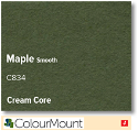 ColourMount Maple 1.25mm Cream Core Mountboard 1 sheet