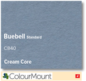 ColourMount Bluebell 1.25mm Cream Core Mountboard 1 sheet