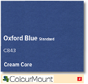 ColourMount Oxford Blue 1.25mm Cream Core Mountboard 1 sheet
