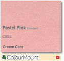 ColourMount Pastel Pink 1.25mm Cream Core Mountboard 1 sheet