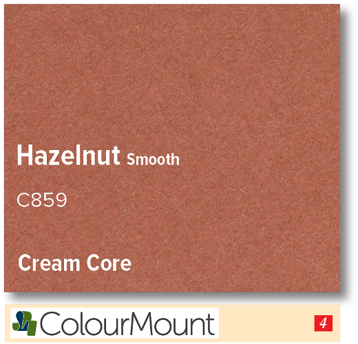 ColourMount Hazelnut 1.25mm Cream Core Mountboard 1 sheet