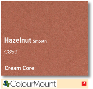 ColourMount Hazelnut 1.25mm Cream Core Mountboard 1 sheet