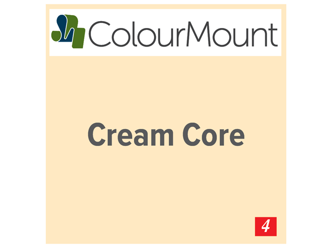 ColourMount Burnt Orange 1.25mm Cream Core Mountboard 1 sheet