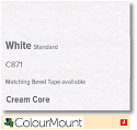 Colourmount Cream Core White Standard Mountboard 1 sheet