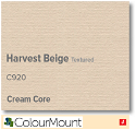 ColourMount Harvest Beige 1.25mm Cream Core Textured Mountboard 1 sheet
