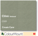 Colourmount Cream Core Chive Textured Mountboard 1 sheet