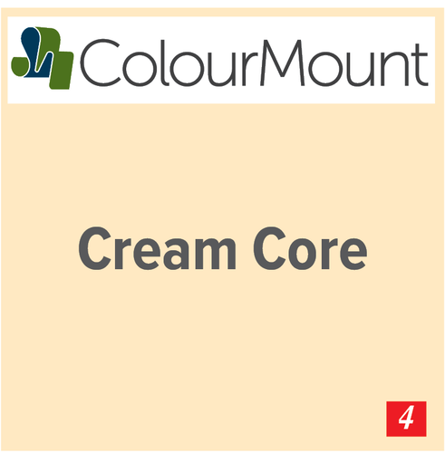 ColourMount Clearwater 1.25mm Cream Core Textured Mountboard 1 sheet