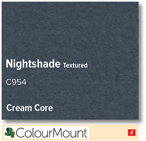 ColourMount Nightshade 1.25mm Cream Core Textured Mountboard 1 sheet