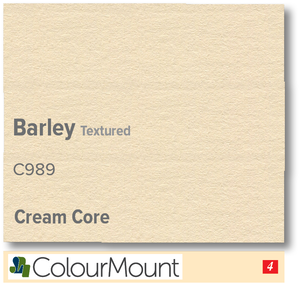 ColourMount Barley 1.25mm Cream Core Textured Mountboard 1 sheet
