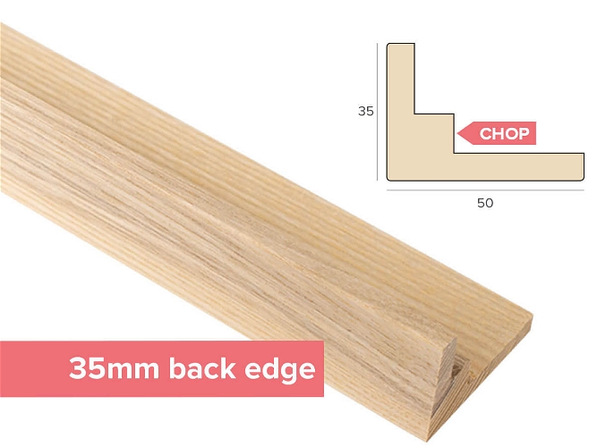 Chop 7x35mm 'Bare Wood Two Way L' Ash