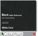 Colourmount White Core Black Adder Embossed Mountboard 1 sheet