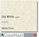 ColourMount Lily White Lustre 1.4mm White Core Mountboard 1 sheet