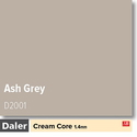 Daler Ash Grey 1.4mm Cream Core Mountboard 1 sheet