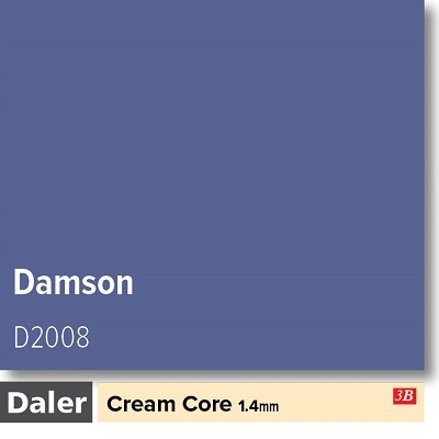 Daler Damson 1.4mm Cream Core Mountboard 1 sheet
