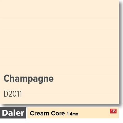 Daler Champagne 1.4mm Cream Core Mountboard 1 sheet