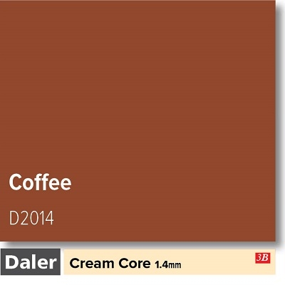 Daler Coffee 1.4mm Cream Core Mountboard 1 sheet