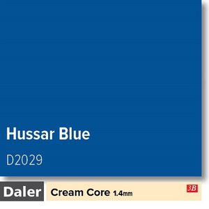 Daler Hussar Blue 1.4mm Cream Core Mountboard 1 sheet