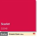 Daler Scarlet 1.4mm Cream Core Mountboard 1 sheet