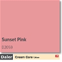Daler Sunset Pink 1.4mm Cream Core Mountboard 1 sheet