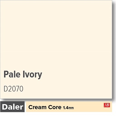 Daler Pale Ivory 1.4mm Cream Core Mountboard 1 sheet