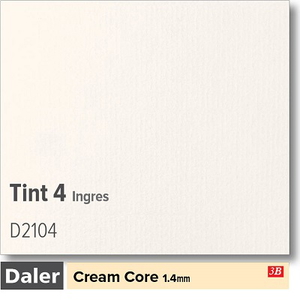 Daler Tint 4 1.4mm Cream Core Ingres Mountboard 1 sheet