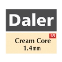 Daler Polar White 1.4mm Cream Core Ingres Mountboard 1 sheet