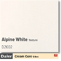 Daler Alpine White 1.4mm Cream Core Textured Mountboard 1 sheet