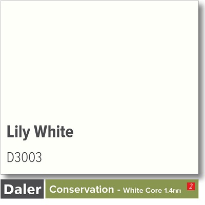 Daler Conservation Soft White Core Lily White Mountboard 1 sheet